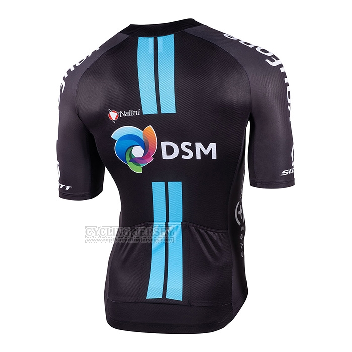 2022 Cycling Jersey DSM Black Short Sleeve and Bib Short